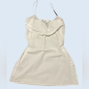 Milly Sheer White Slip Dress
